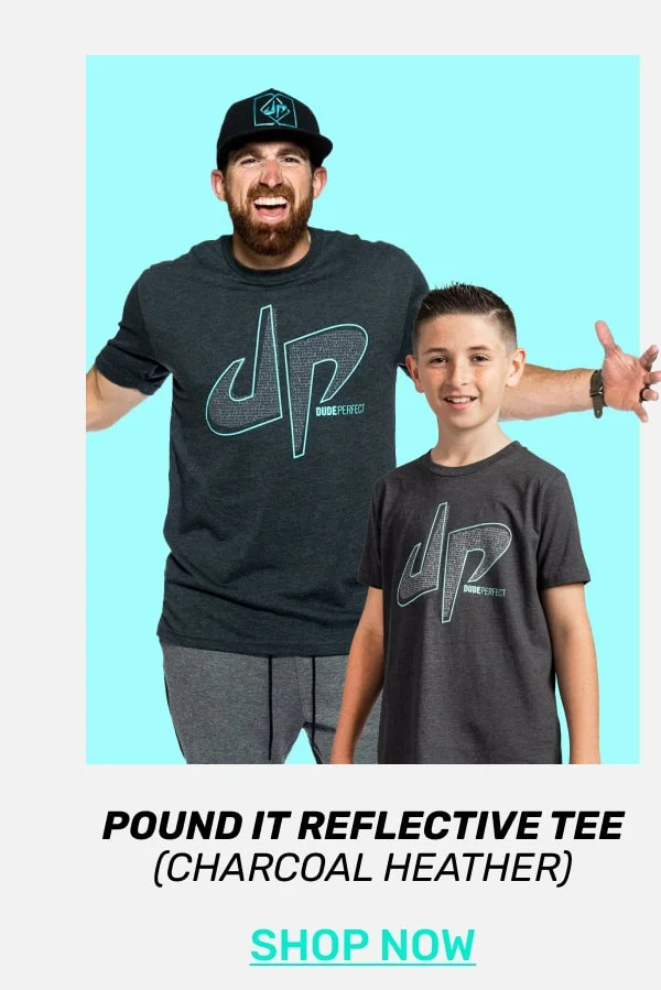Pound It Reflective Tee (Charcoal Heather)