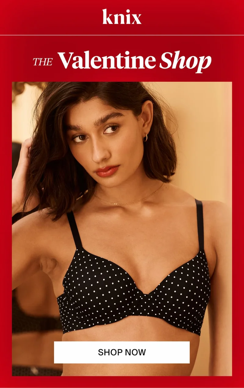 Knix The Valentine Shop. Shop Now