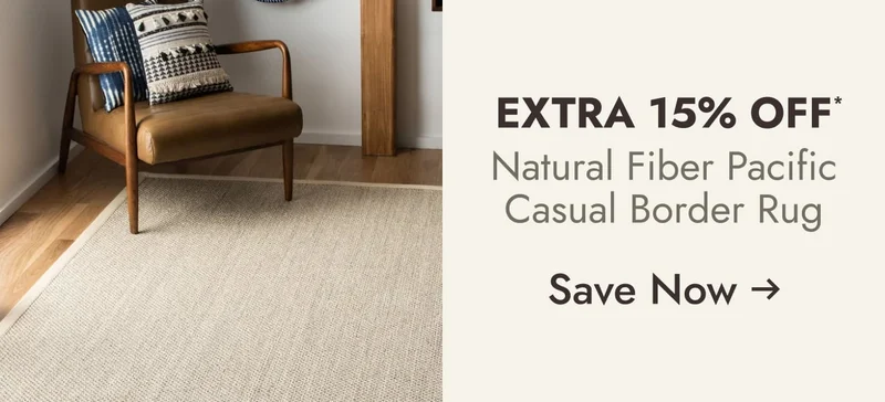 Natural Fiber Pacific Casual Border Sisal Rug