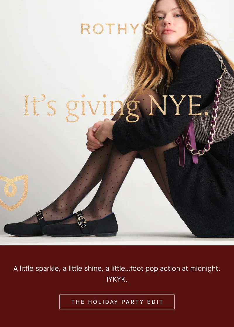 It's giving NYE. A little sparkle, a little shine, a little...foot pop action at midnight. IYKYK. THE HOLIDAY PARTY EDIT It's giving NYE. A little sparkle, a little shine, a little...foot pop action at midnight. IYKYK. THE HOLIDAY PARTY EDIT