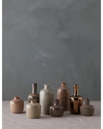 Molloy Vases (Set of 8)-Brown