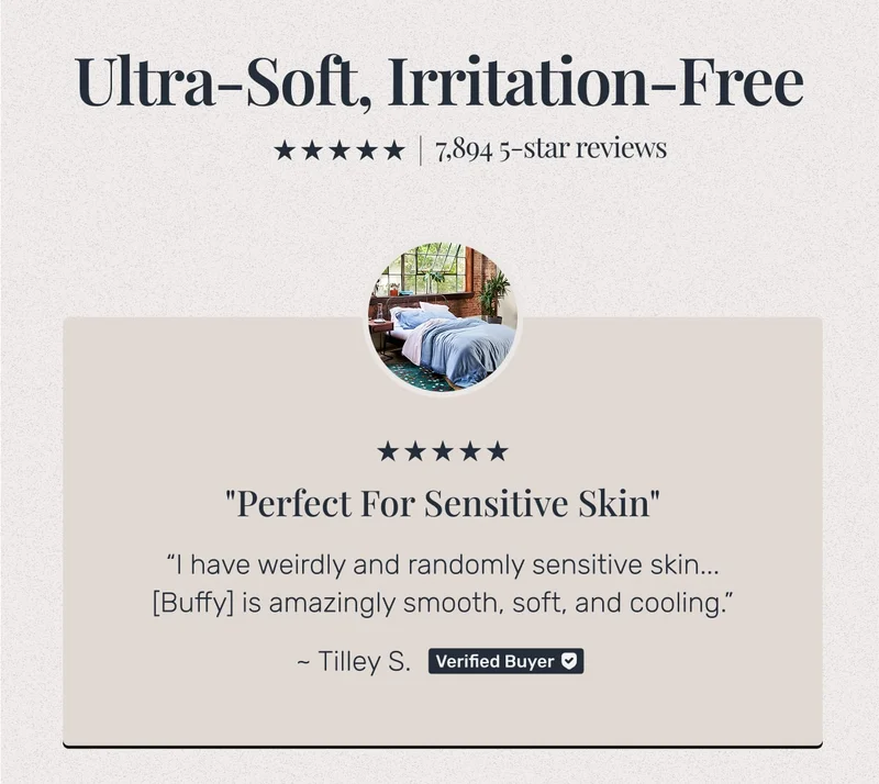 Ultra-Soft, Irritation-Free • Perfect for sensitive skin, over 7894 five star reviews