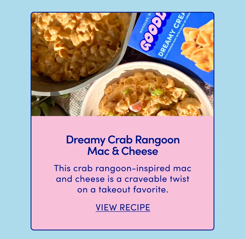Dreamy Crab Rangoon Mac & Cheese