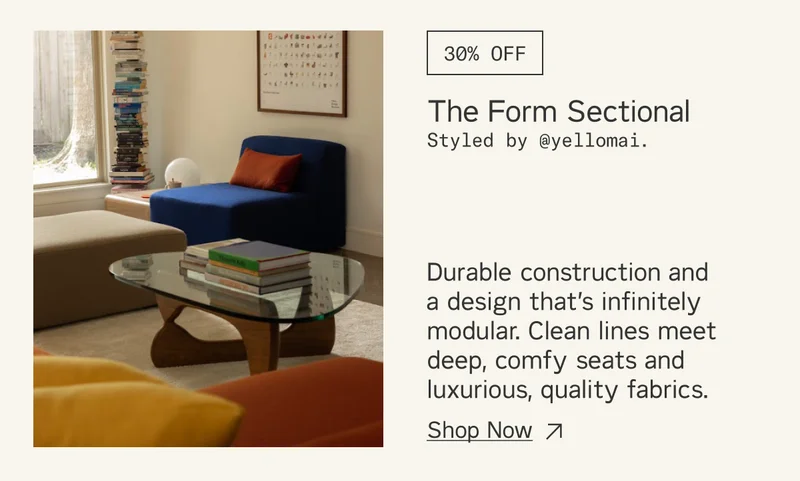 Save 30% on The Form Sectional