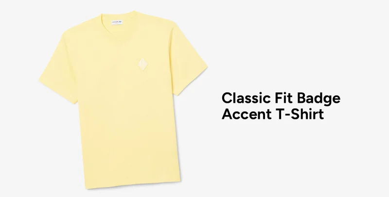 Classic Fit Badge Accent T-Shirt