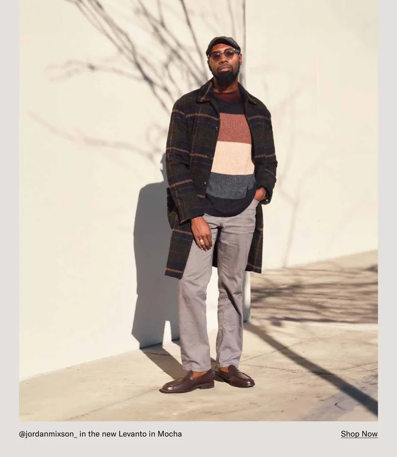 @jordanmixson_ in the new Levanto in Mocha Shop Now