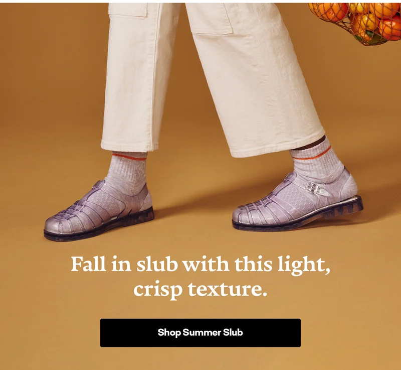 Fall in slub with this light, crisp texture. | Shop Summer Slub