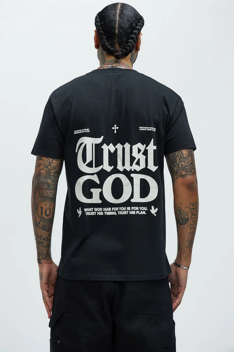 Image of Trust God Short Sleeve Tee - Black