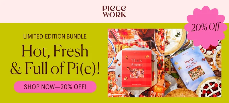 Piecework - Introducing: The Pie Pair, Limited-Edition Bundle! Hot, Fresh and Full of Pi(e) Shop Now - 20% Off!