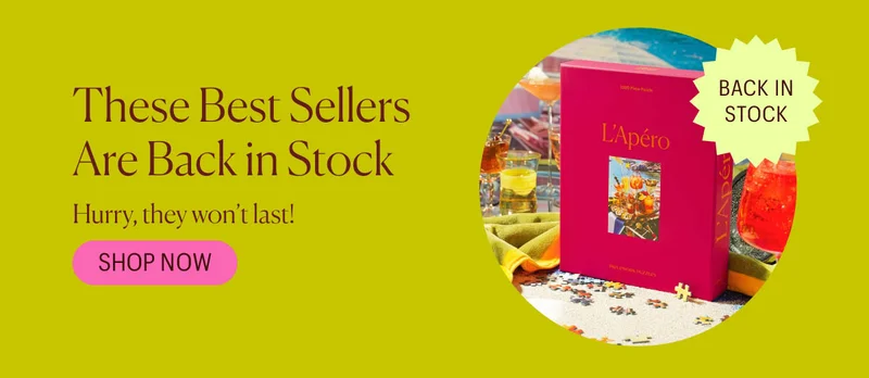 These Best Sellers Are Back in Stock! Shop L'Apero and other restocked jigsaws!