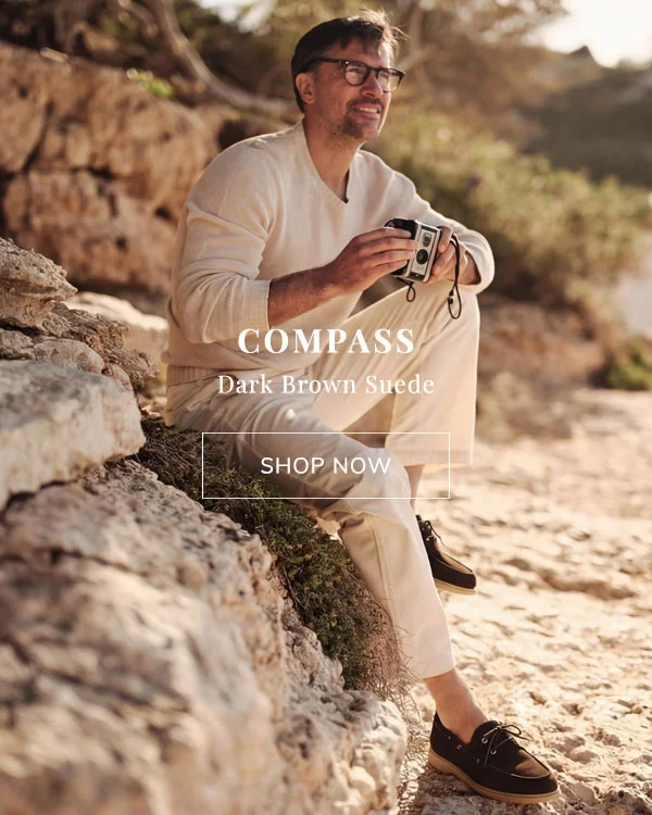 Compass Dark Brown Suede | Shop Now