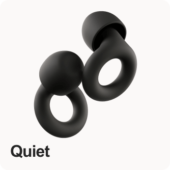 A pair of Loop Quiet in color black