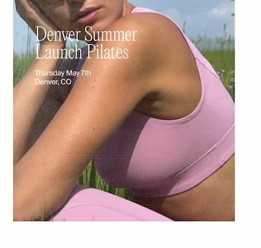 RSVP to Denver Summer Launch Pilates