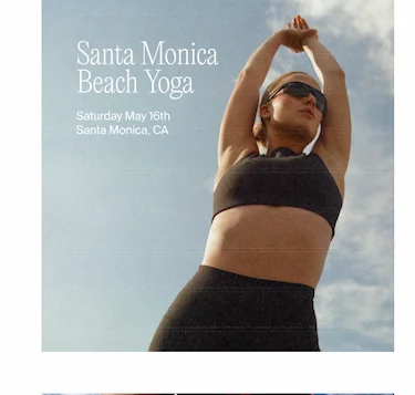 RSVP to Santa Monica Beach Yoga