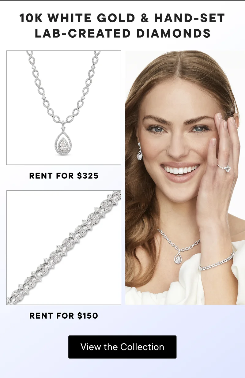 10K White Gold and Hand-Set Lab Created Diamonds. View the Collection!