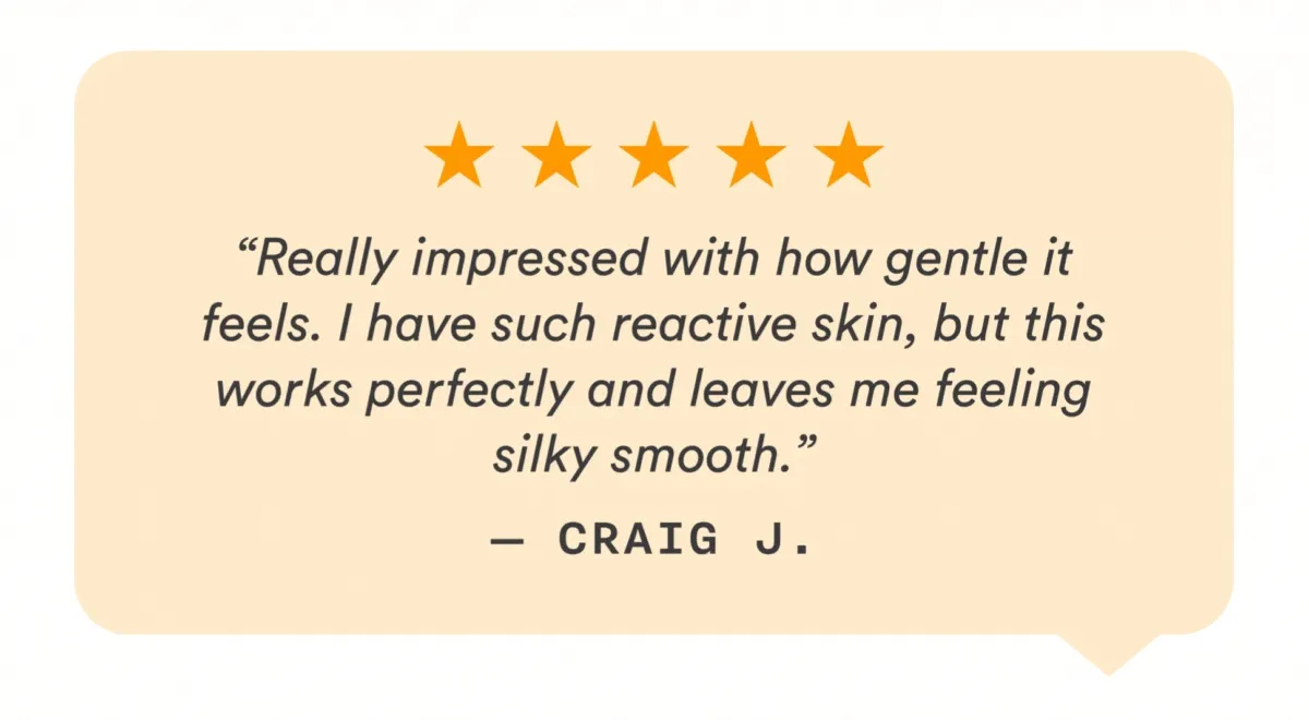 The Shave Luve Customer Reviews