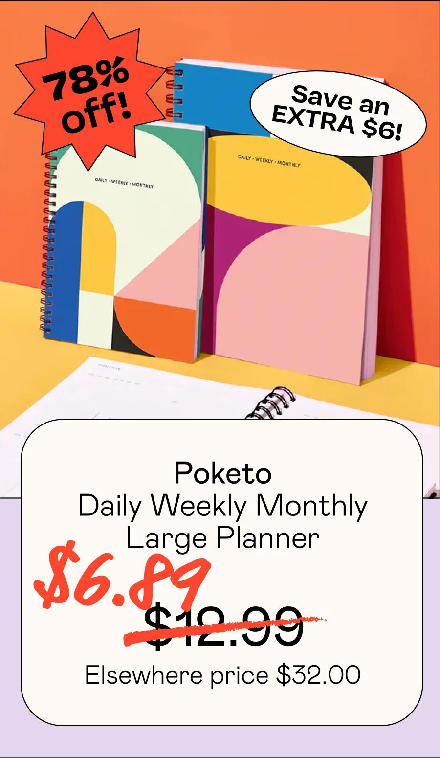 Daily Weekly Monthly Large Planner