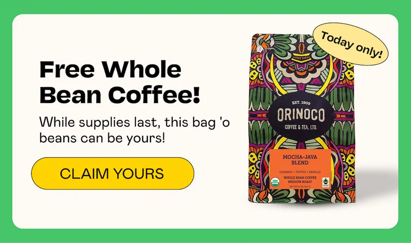 Free Whole Bean Coffee! | CLAIM YOURS