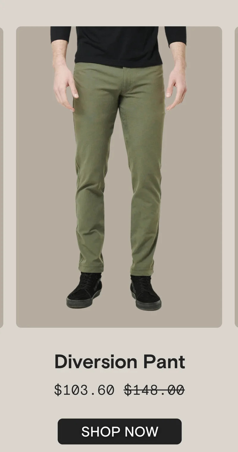 Diversion Pant - Olive