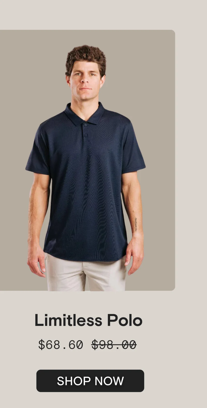 Limitless Polo - Indigo