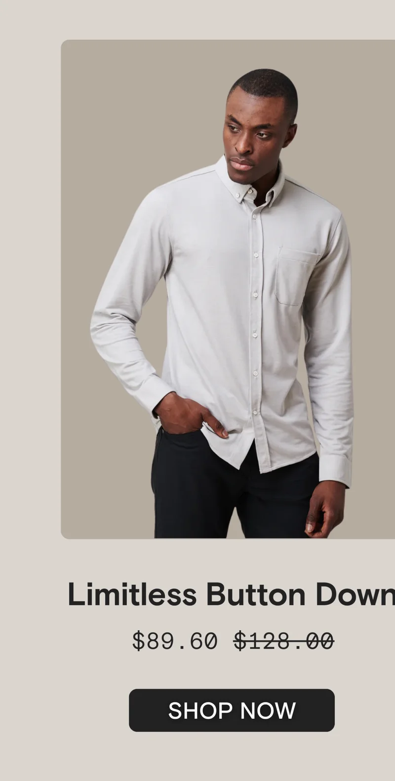 Limitless Button Down - Smoke