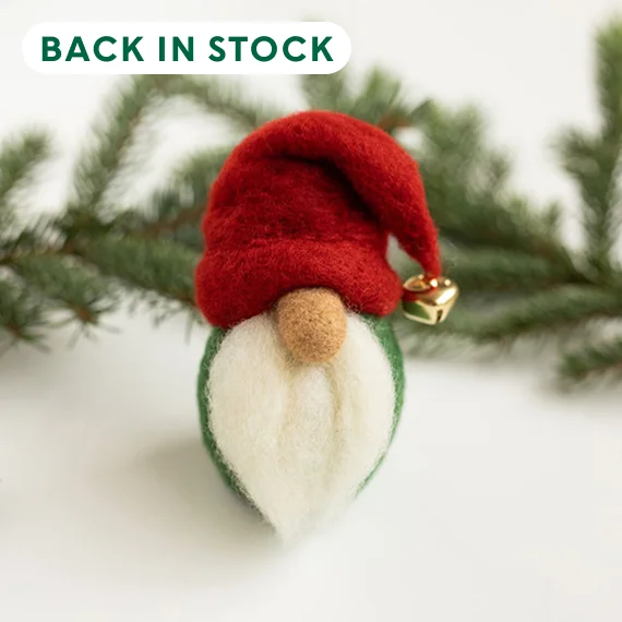 Festive Gnome Beginners Needle Felting Kit