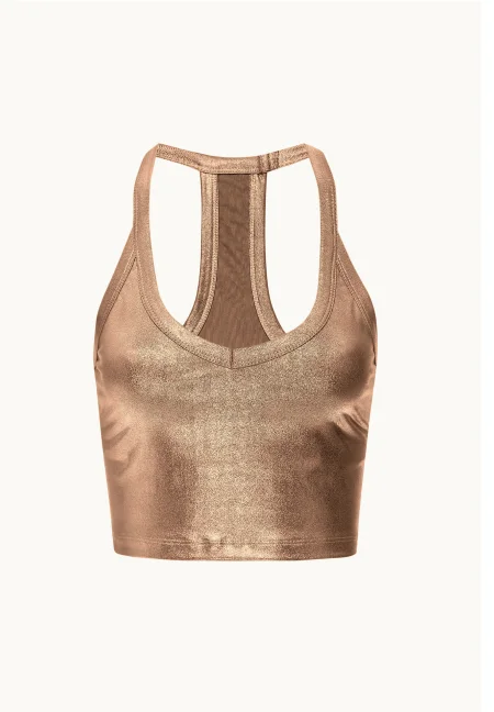 Liquid Foil Copper On The Up Cropped Tank