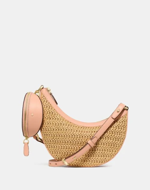 Duo Straw Crossbody Bag