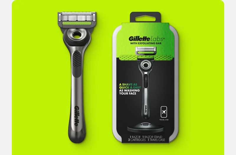 GilletteLabs Razor with Exfoliating Bar