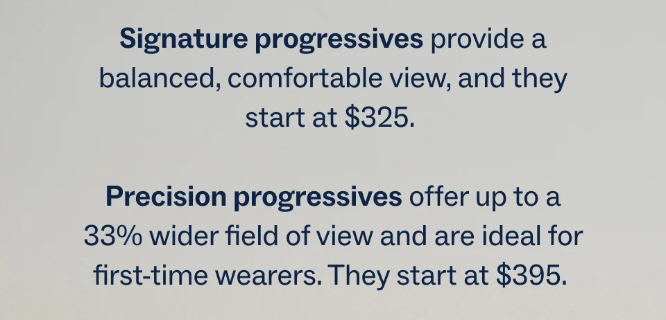 signature and precision progressives