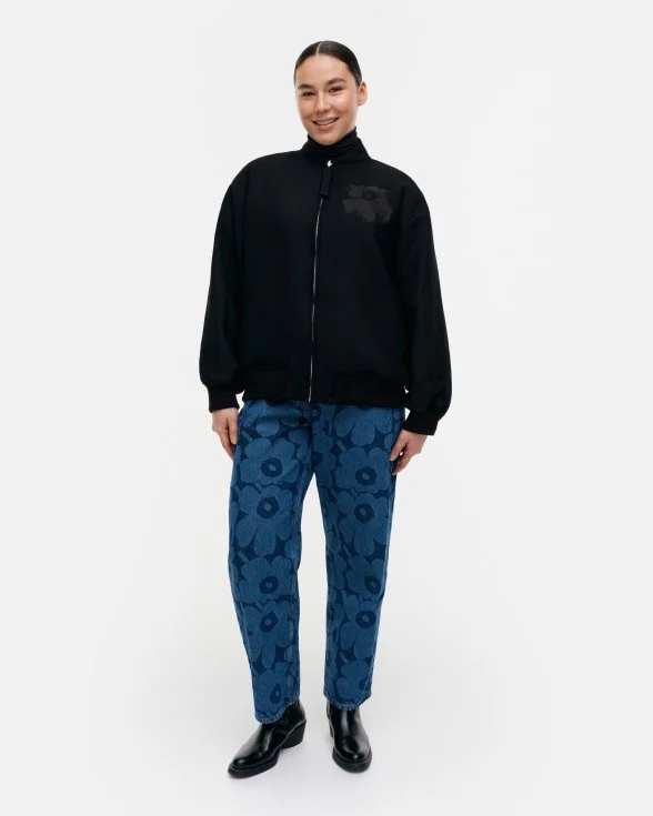 Monumentti Solid wool bomber coat