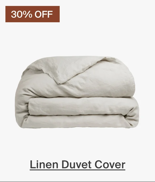 30% Off Linen Duvet Cover