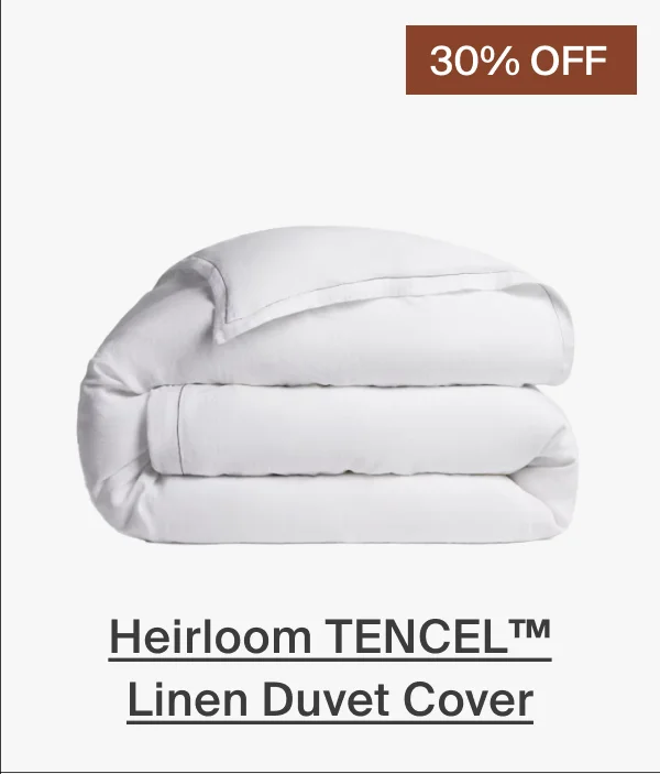 30% off Heirloom Tencel Linen Duvet Cover