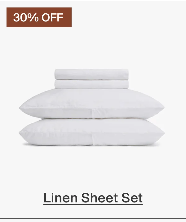 30% Off Linen Sheet Set