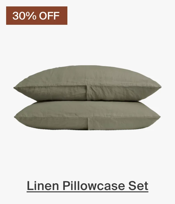30% Off Linen Pillowcase Set