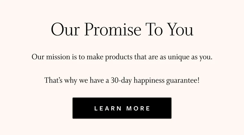 Our Promise To You