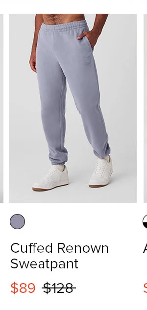 Cuffed Renown Sweatpant - fog