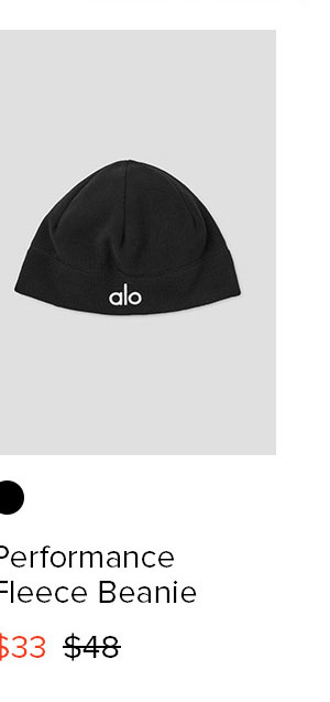 Performance Fleece Beanie - Black