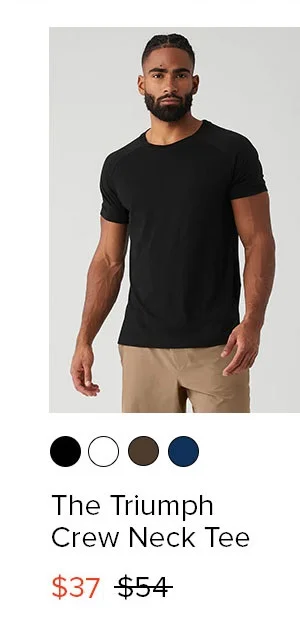 The Triumph Crew Neck Tee - Black
