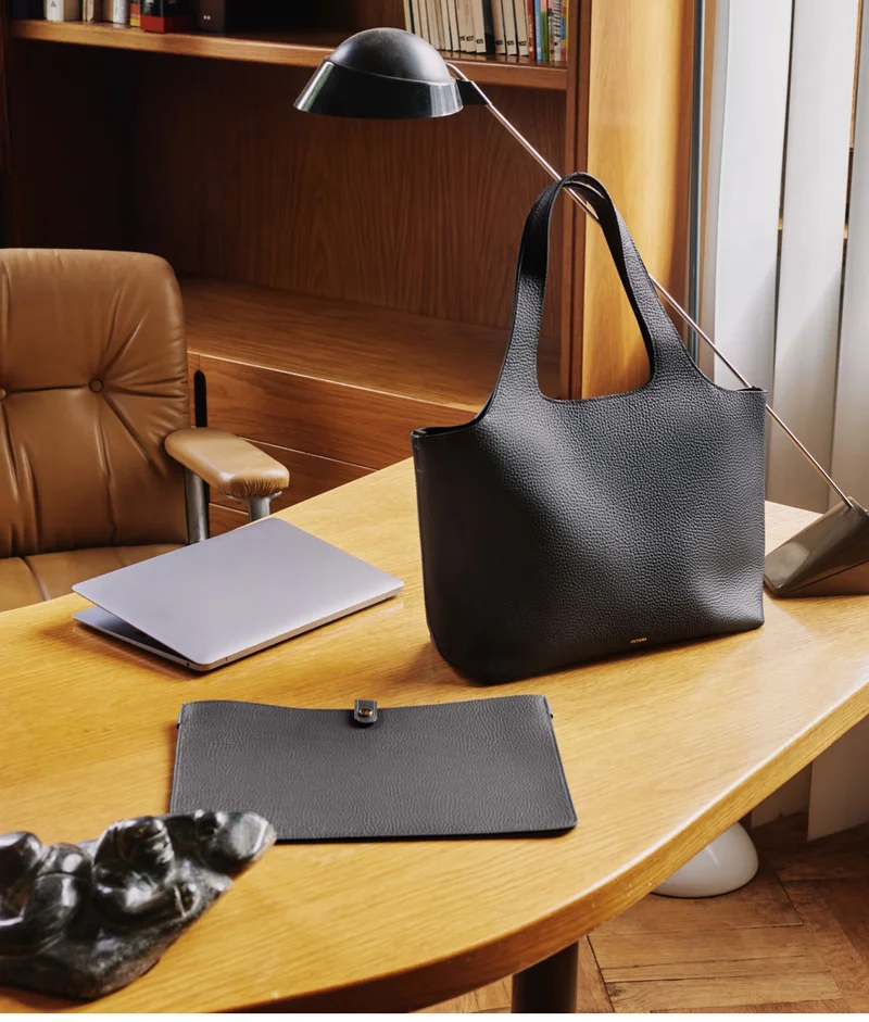 System Zipper Tote Black System Laptop Sleeve Black