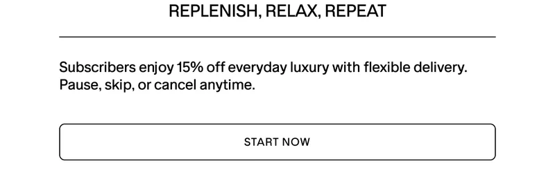 Replenish, Relax, Repeat.