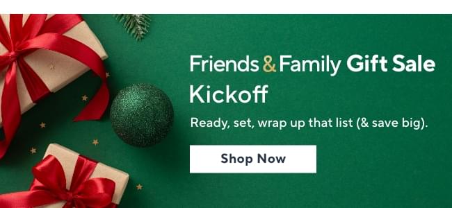 Friends & Family Sale