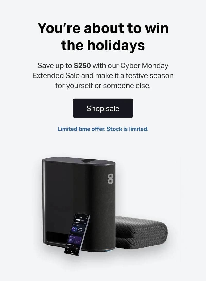 Save up to $250 with our Cyber Monday Extended Sale and make it a festive season for yourself or someone else.