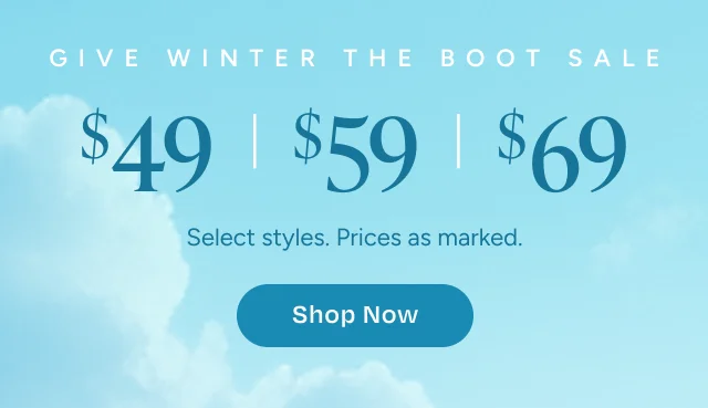 Give Winter The Boot