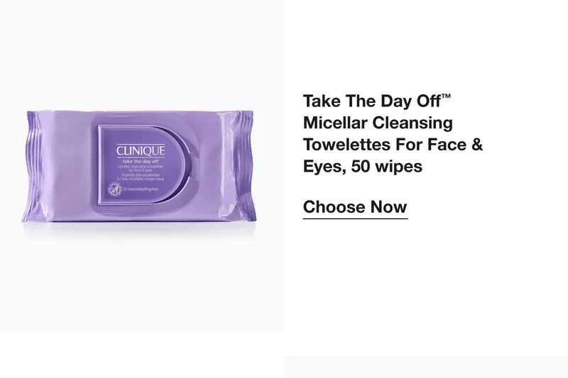 Take The Day Off™ Micellar Cleansing Towelettes For Face & Eyes, 50 wipes Choose Now