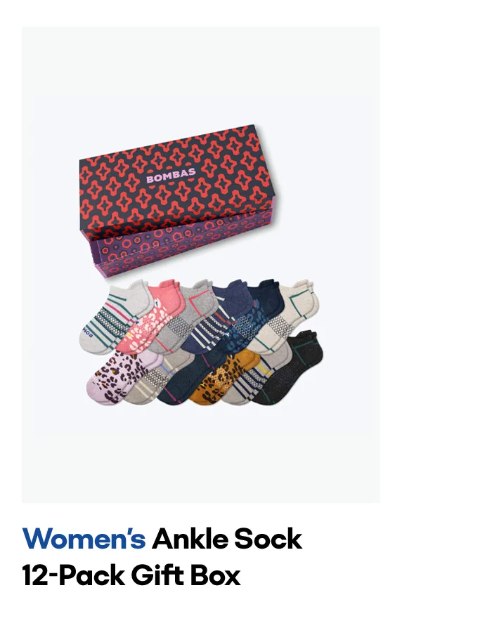 Women's Ankle Sock 12-Pack Gift Box