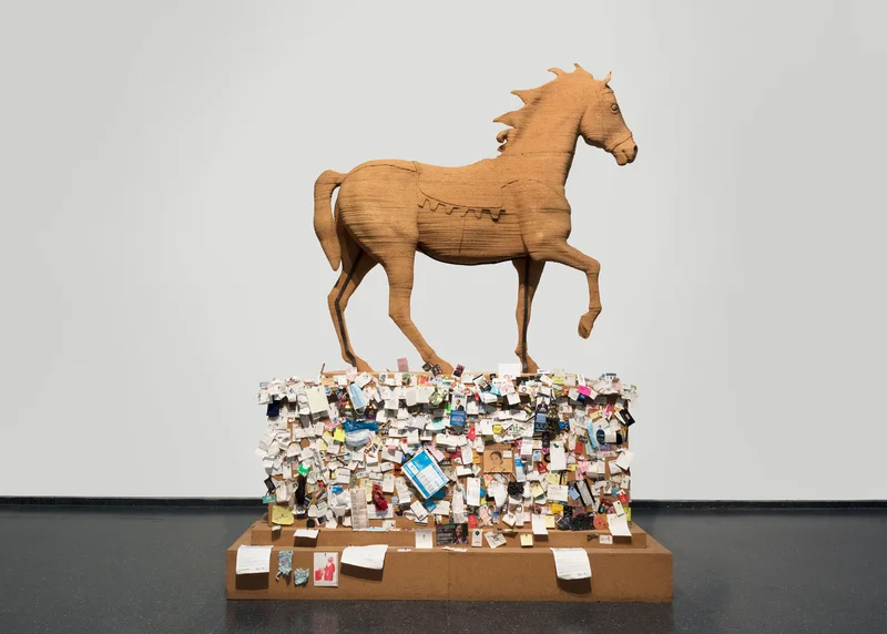 A horse sculpture