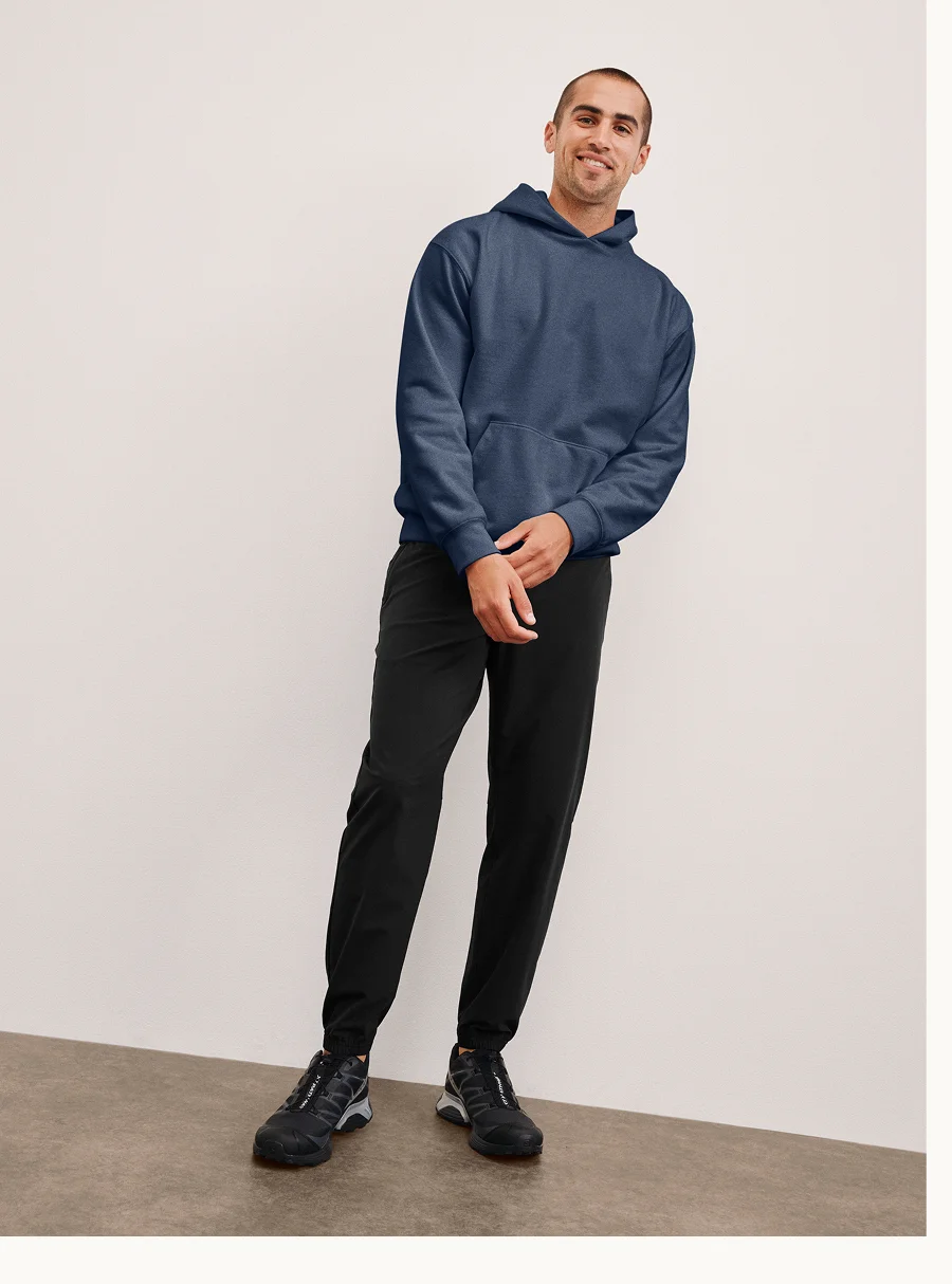 Classic Fleece Men's Hoodie in Ocean Indigo