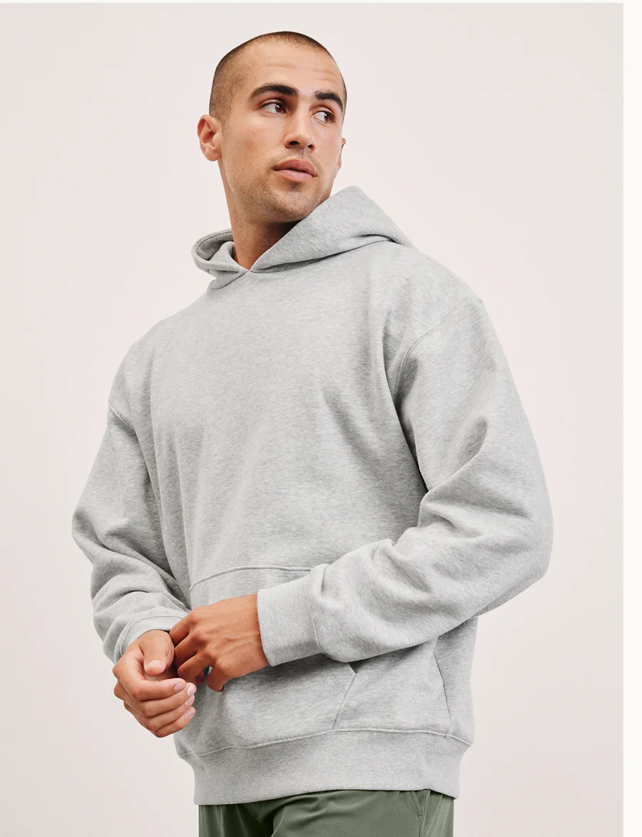 Classic Fleece Men's Hoodie in Light Heather Gray