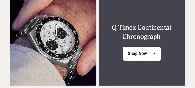 Shop Now (Q Timex Continental Chronograph) - Timex